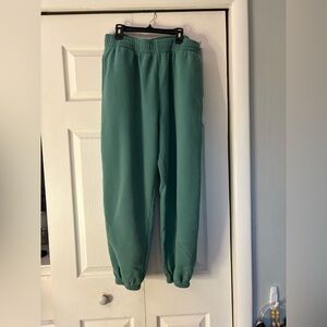 Teal sweatpants